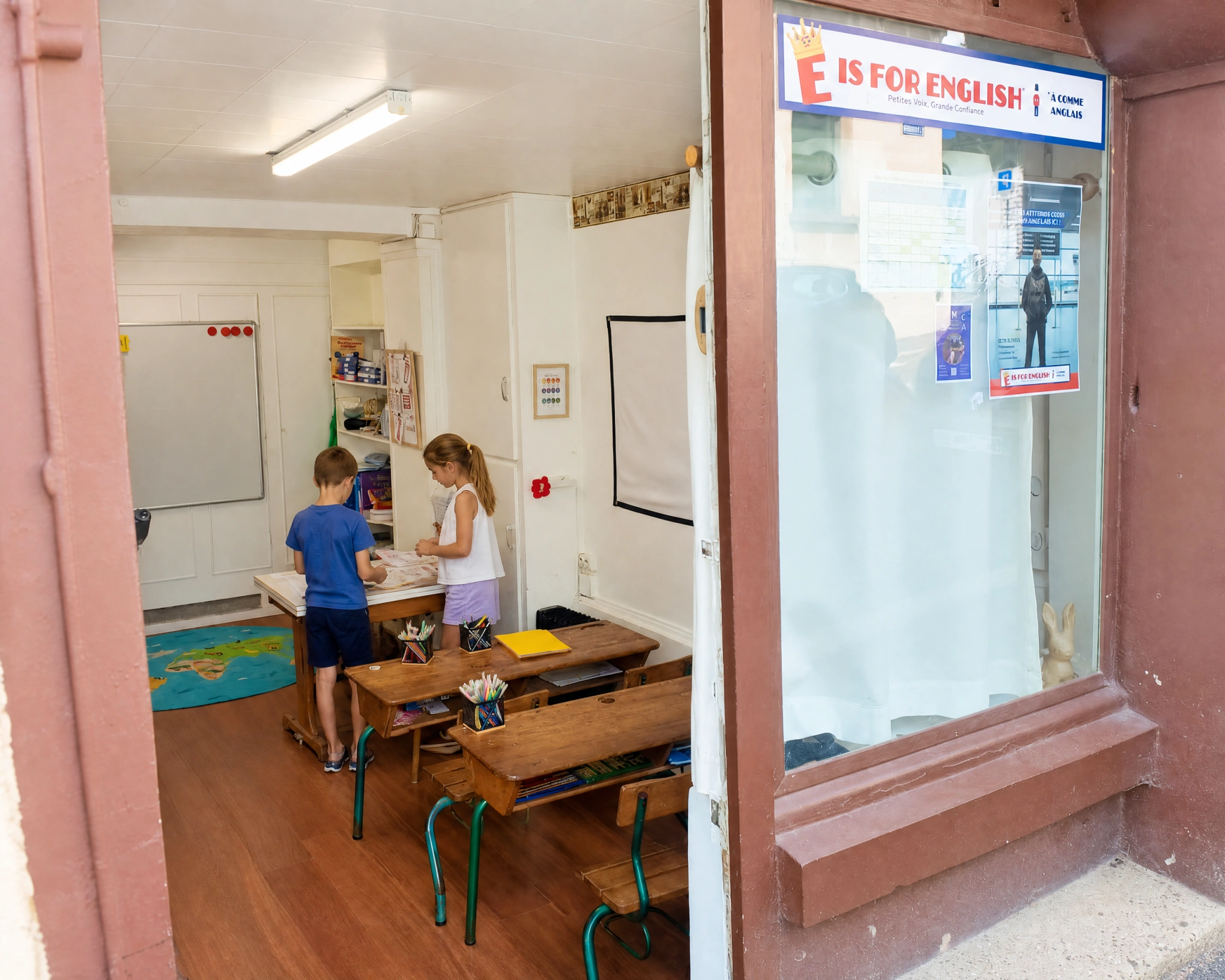 Ambiance de l'école E is for English